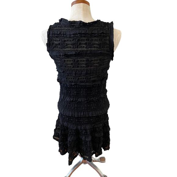 Max Studio black lace tiered party dress M - Picture 5 of 6
